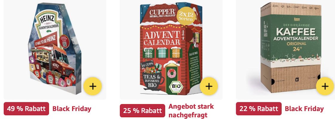 🎅🎄 Amazon: Adventskalender im Black Week Sale - Lindt, Chupa Chups, Mentos & mehr 🎅🎄 Amazon: Adventskalender im Black Week Sale Lindt, Chupa Chups, Mentos & mehr