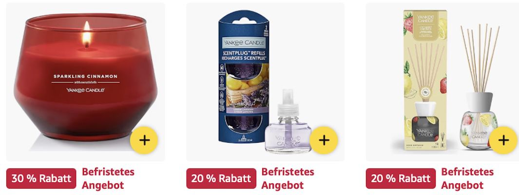 🔝🕯️ Amazon: Yankee Candle Sale z.B. Cinnamon Stick für 21€ (statt 36€)
