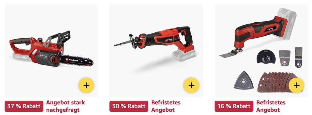 🪏🏡 Amazon: Einhell Geräte im Sale z.B. Kettensäge für 71€ (statt 80€)