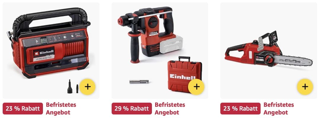 🪏🏡 Amazon: Einhell Geräte im Sale z.B. Kettensäge für 71€ (statt 80€)