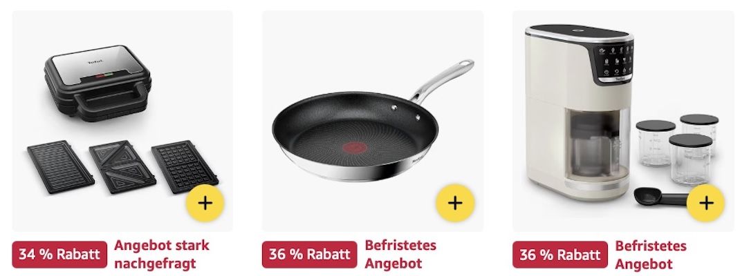 🔝 Amazon: Tefal & Emsa Produkte im Sale z.B. Tefal Pizzaofen für 290€ (statt 330€)