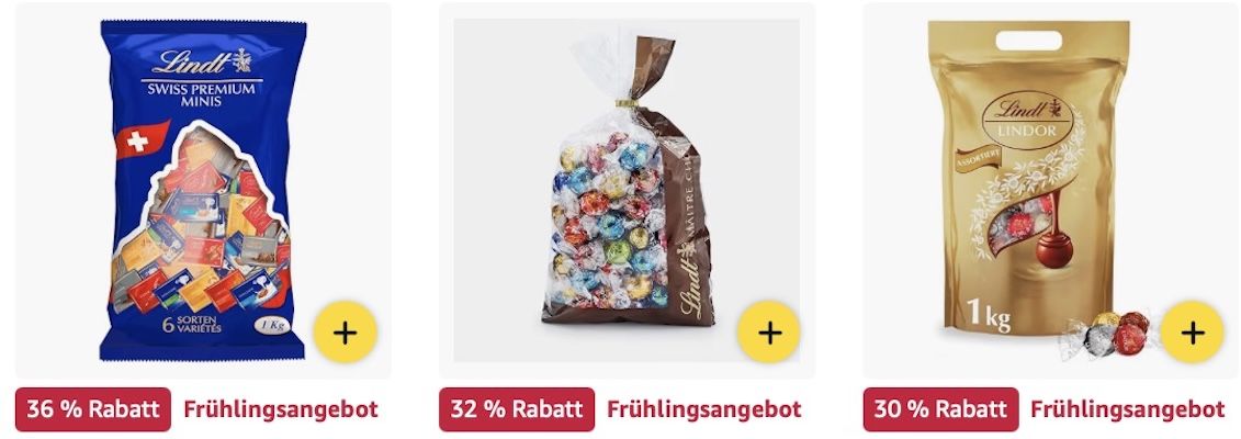 🤤🍫 Amazon: Lindt Schokolade im Frühlings Sale z.B. 450g Marc de Champagne Ei für 19€ (statt 23€)