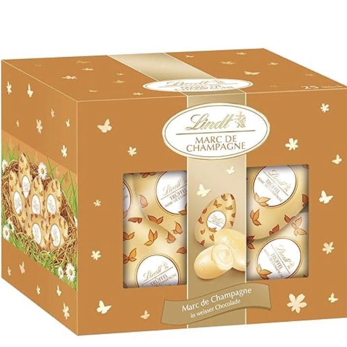 🤤🍫 Amazon: Lindt Schokolade im Frühlings-Sale z.B. 450g Marc de Champagne Ei für 19€ (statt 23€)