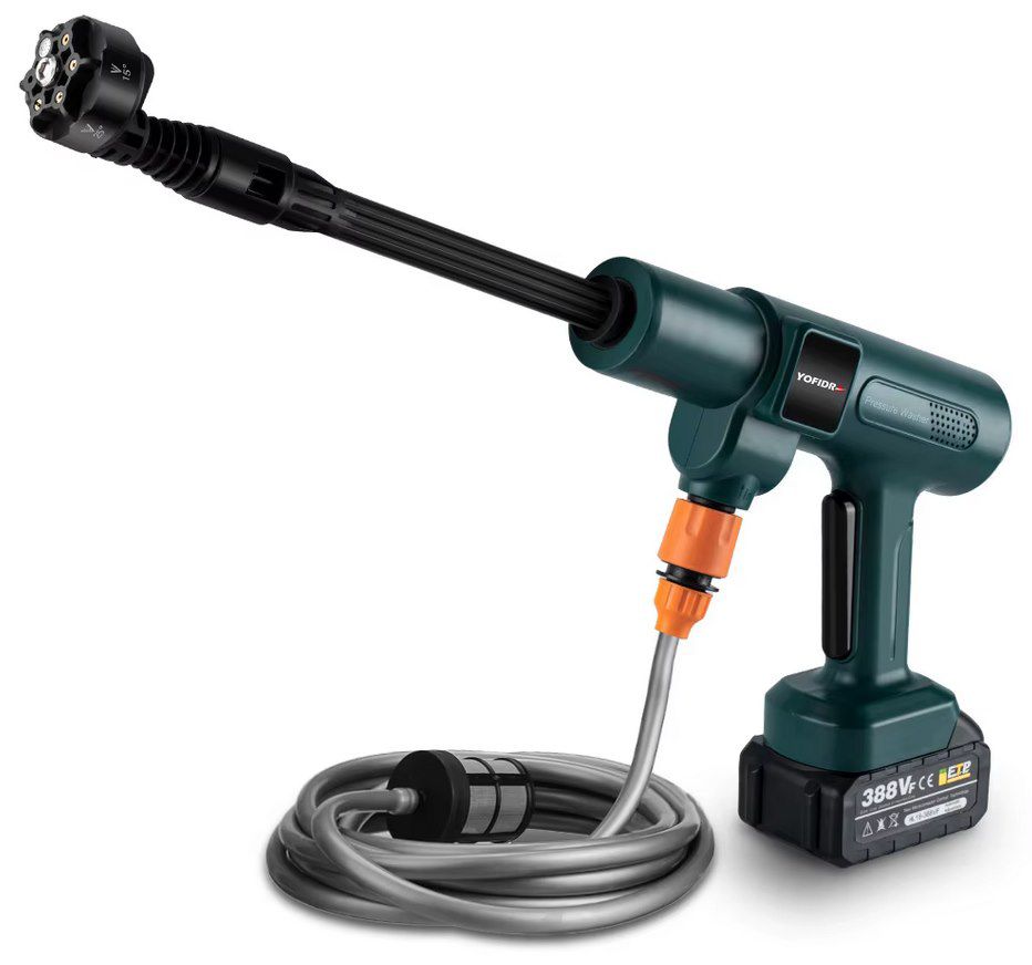 💦 YOFIDRA 200Bar Akku 6in1 Hochdruckdreiniger für 28,19€ (statt 40€)