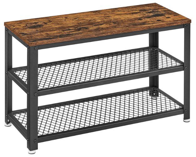 👞 VASAGLE Schuhbank mit 2 Gitterablagen für 25,64€ (statt 36€)