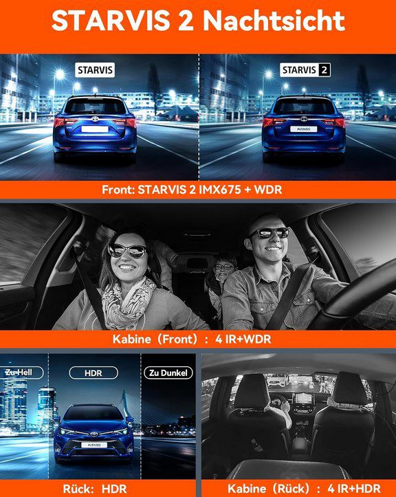 🚗 VANTRUE N5 4 Kanal 2.7K STARVIS 2 Dashcam mit GPS & Wifi für 265,89€ (statt 350€)