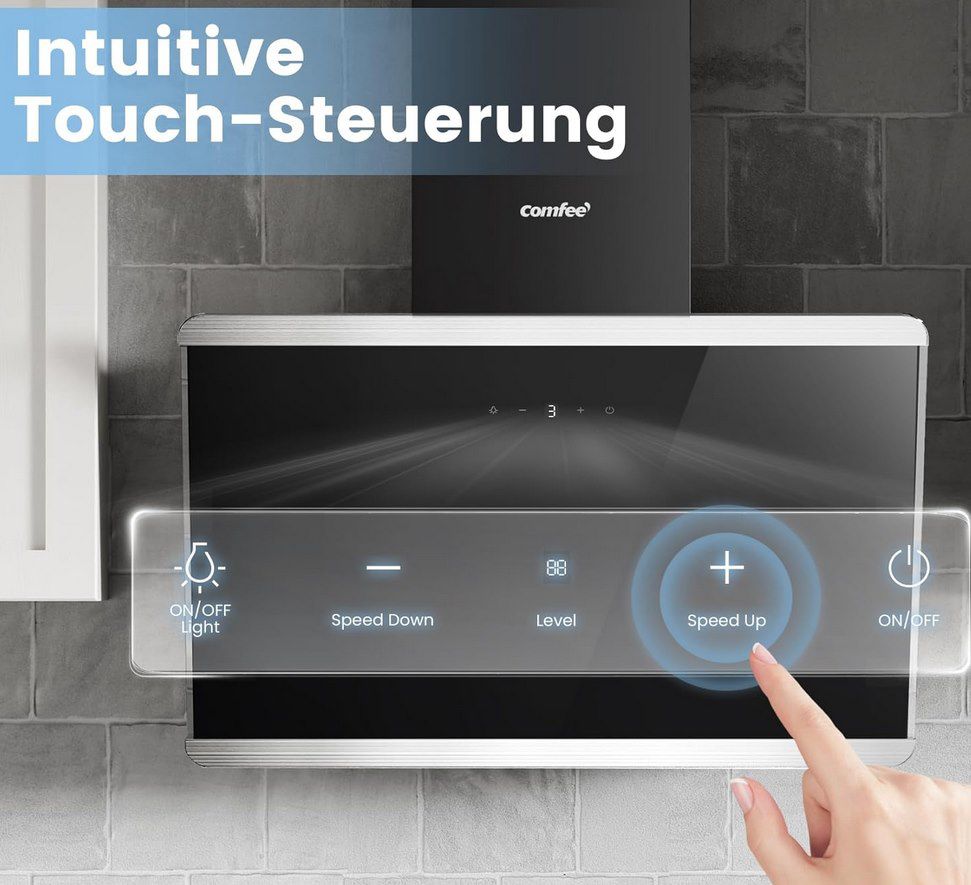 👨‍🍳 COMFEE CH60J64ET4A2B A++ Dunstabzugshaube 60cm für 113€ (statt 130€)
