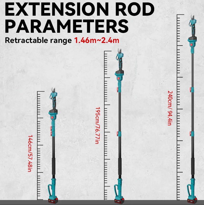 🪚 ONEVAN 3500W elektrische Mini Kettensäge & Gartenschere mit Teleskopstange für 59,99€ (statt 70€)