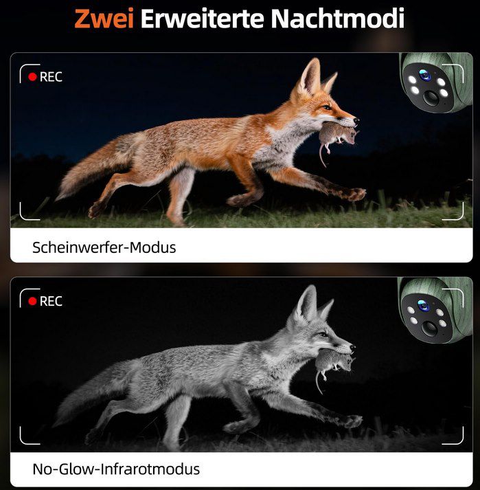 🦌 CEYOMUR CY85 4G 2K PTZ Solar Wildtierkamera für 39,99€ (statt 50€)