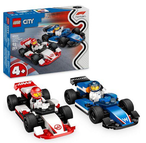 🏎️ LEGO City 60464 – F1 Williams Racing und Haas F1 Rennautos für 9,99€ (statt 15€)
