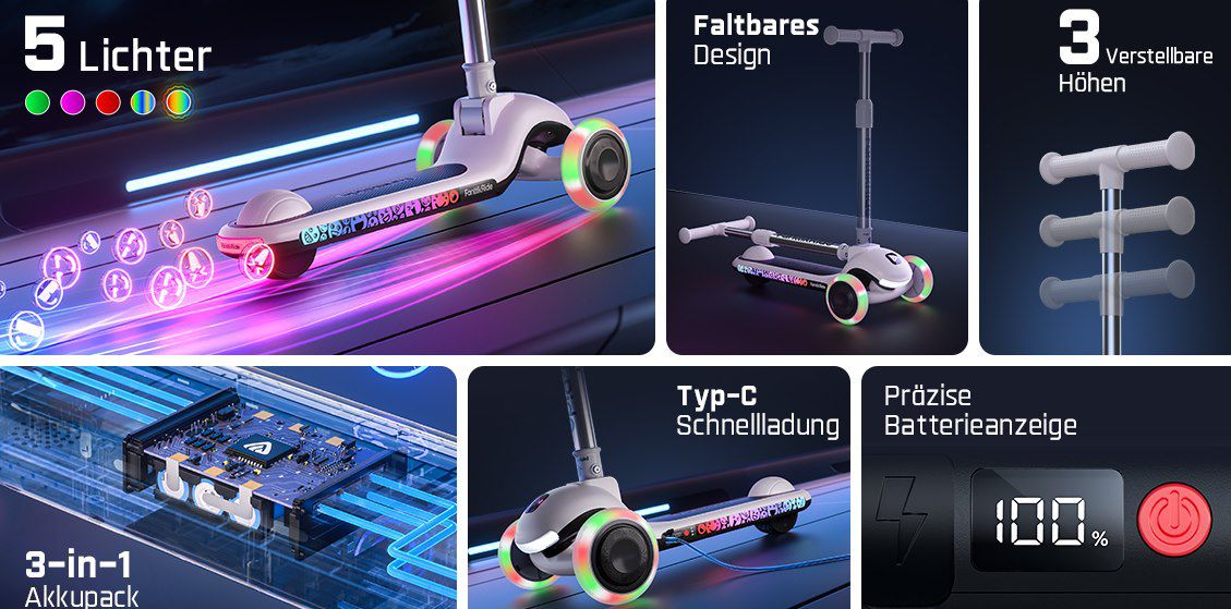 🛴 FanttikRide K9 Pro Elektroroller für Kinder mit max 10km/h für 112€ (statt 170€) 🛴 FanttikRide K9 Pro Elektroroller für Kinder mit max 10km/h für 112€ (statt 170€)