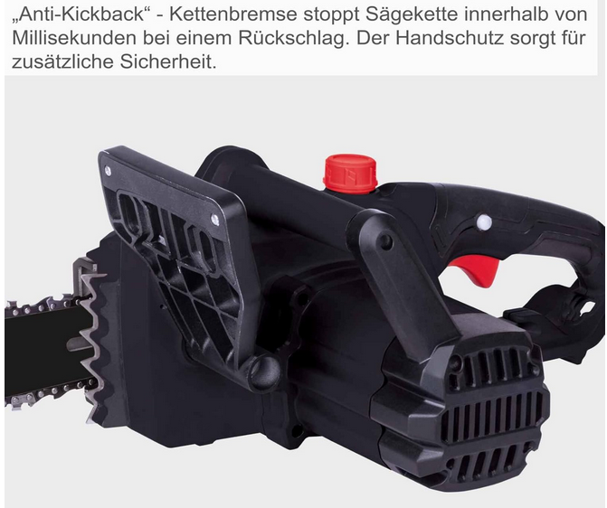 Scheppach CSE2200 Elektro Kettensäge 37cm für 62,91€ (statt 70€)