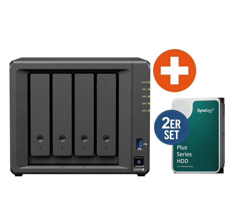 Synology Diskstation DS925+ NAS System 4-Bay 8 TB für 606,99€ (statt 741€)