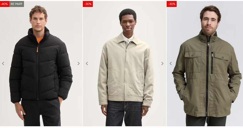 🧥 Tom Tailor Singles Day Sale 22% extra Rabatt auf Alles auch im Sale 🧥 Tom Tailor Singles Day Sale 22% extra Rabatt auf Alles auch im Sale