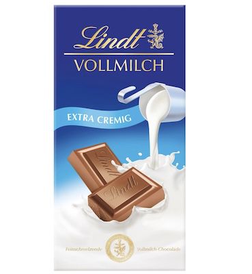 🍫 Lindt Vollmilch Schokolade, 100g für 1,99€ (statt 2,79€) – Prime