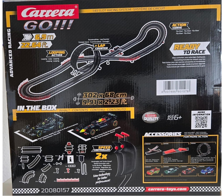 🏎️🏎️ Carrera Go!!! Advanced Racing 6,3m Rennbahn für 63,99€ (statt 80€)