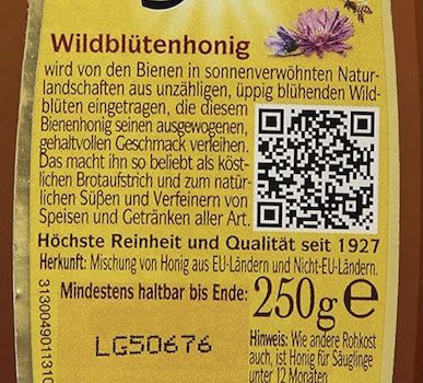 🍯 Flotte Biene Wildblütenhonig, 250 g für 2,39€ (statt 3€)   Prime