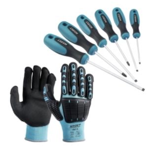 🧤🪛 HAZET Schraubendreher Satz 6-teilig + Mechaniker Handschuhe für 17,90€ (statt 30€)