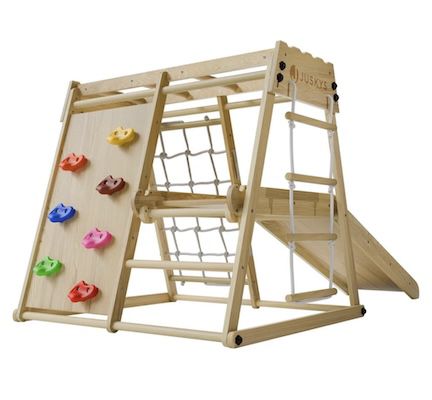 🧗 Juskys Indoor Klettergerüst Mini mit Rutsche für 124,94€ (statt 199€)