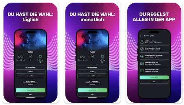 🔥 FUNK: o2 Allnet mit Unlimited 5G für 0,99€/Tag oder 19,99€ mtl.