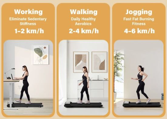 🏃 Treadmill Walking Pad BA06 bis max. 6km/h für 57,39€ (statt 84€)