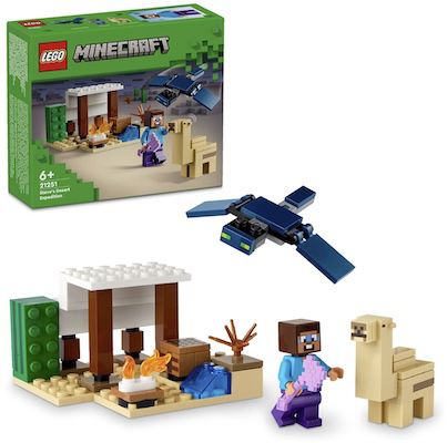 🛖 LEGO Minecraft Steves Wüstenexpedition Spielzeughaus für 4,29€ (statt 7€) – Prime