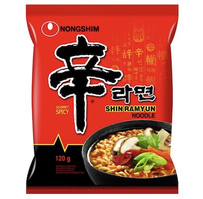 🍜 4x 120g NONGSHIM Instant Nudeln Shin Ramyun für 3€ – Prime