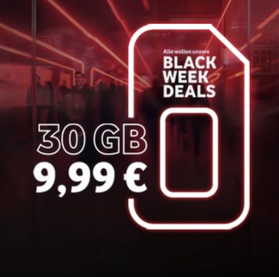 🔥 Vodafone CallYa Allnet-Flat S mit 30GB LTE/5G für 9,99€ je 4 Wochen + 30€ Bonus
