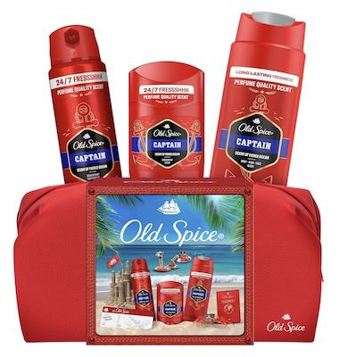 👝 Old Spice Reisetasche inkl. Captain Deos und Duschgel für 9€ (statt 16€)