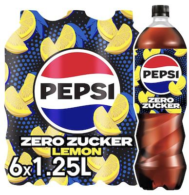 🍋 6x 1,25 L pepsi Zero Zucker Lemon für 5,28€ (statt 8€) – nur 0,70€/L