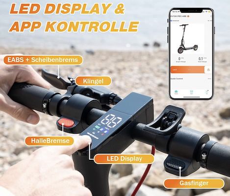 🛴 Evercross Tech EV10K Pro E-Scooter für 229,70€ (statt 360€) 🛴 Evercross Tech EV10K Pro E Scooter für 229,70€ (statt 360€)