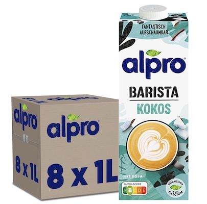 🥥 8x 1 Liter Alpro Barista Kokos laktosefrei ab 16,19€ (statt 20€)
