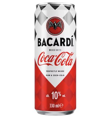🍹 12x 330 ml Bacardí Coca-Cola Mixgetränk für 23,99€ (statt 33€)