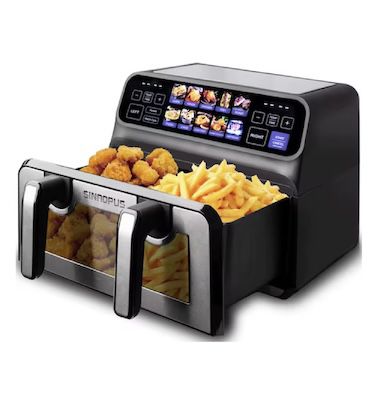 🍟 Sinaopus 9L XXL Doppelkorb Heißluftfritteuse für 73,45€ (statt 109€)