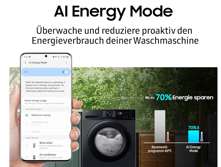 Samsung WD90DG5B15BEEG AI Waschtrockner 9+6 kg für 599€ (statt 738€) Samsung WD90DG5B15BEEG AI Waschtrockner 9+6 kg für 599€ (statt 738€)