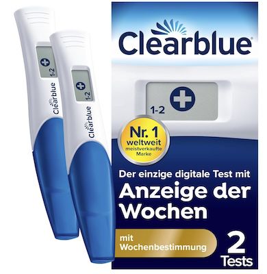 🤰 2x Clearblue Schwangerschaftstest Digital mit Wochenbestimmung ab 13,86€ (statt 17€)