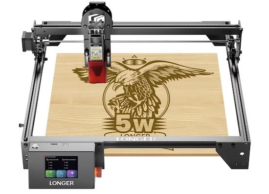 Longer RAY5 5W Lasergravierer mit 3,5 Touchscreen für 108,30€ (statt 172€)