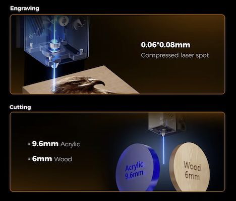 ✍️ Creality Falcon A1 10W Laser Gravierer für 312,69€ (statt 499€)