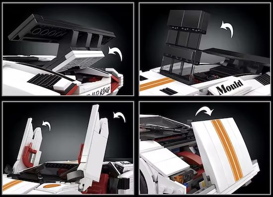 🏎️ Mould King Lamborghini Countach (10045) aus 1.349 Teilen für 28,80€ (statt 45€)