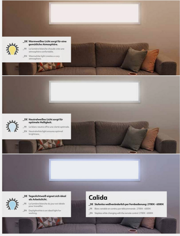 ☀️ Müller Licht Calida LED Aufbaupanel rund 40cm mit FB für 16,99€ (statt 55€)