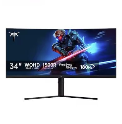 🖥️ KTC H34S5 – 34 Zoll curved WQHD Monitor bis 180 Hz für 178,10€ (statt 230€)