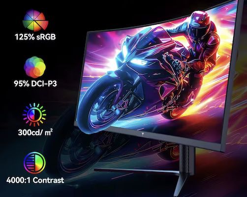 🖥️ KTC H34S5   34 Zoll curved WQHD Monitor bis 180 Hz für 178,10€ (statt 230€)