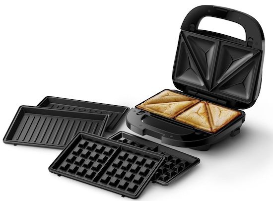 🥪 Philips 3 in 1 Sandwichmaker HD2350 für 33,33€ (statt 40€)
