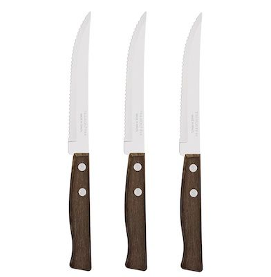 🔪 3x Tramontina Steakmesser mit edlem Naturholz-Griff ab 2,74€ (statt 5€)