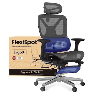 😮 Flexispot ErgoX Bürostuhl mit Fußstütze für 180,49€ (statt 290€)