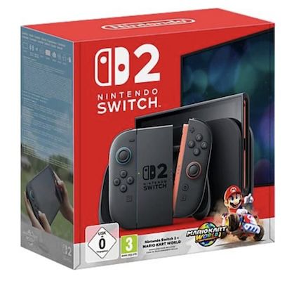 🎮 Nintendo Switch 2 inkl. Mario Kart World + EA FC 26 + Tasche für 489€ (statt 548€)