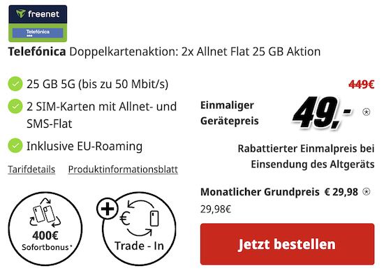 🔥 Über 100€ Ersparnis 📱 2x Google Pixel 10 für 49€ + 2x o2 Allnet 25GB 5G für 29,98€ mtl.