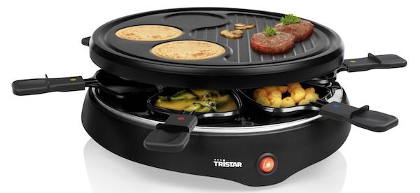 đ Tristar Raclette mit CrĂȘpe- und Grill-Bereich fĂŒr 19,99⏠(statt 28âŹ) đ Tristar Raclette mit CrĂȘpe und Grill Bereich fĂŒr 19,99⏠(statt 28âŹ)