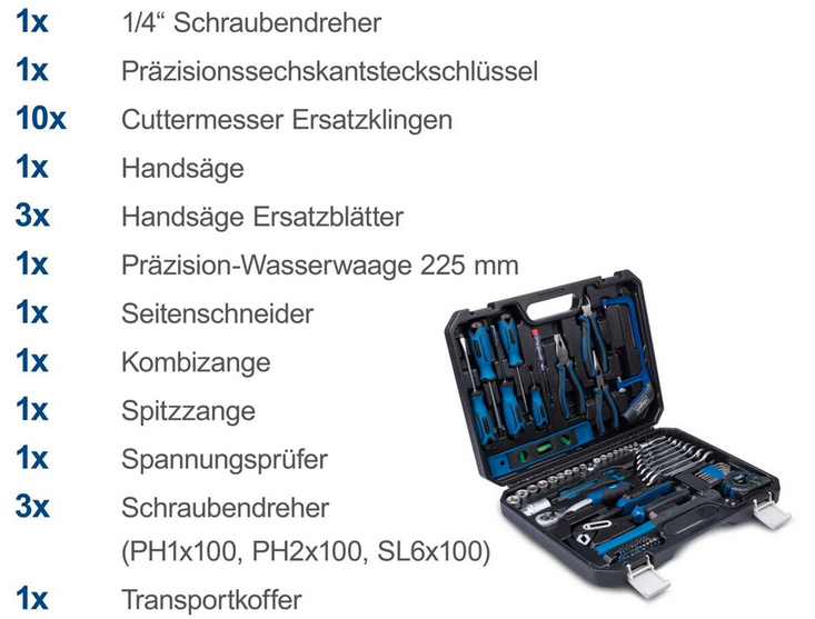 🧰 Scheppach WZK120 Werkzeugkoffer + Schraubendreher Set (97+100 Teile) für 55,54€ (statt 67€) 🧰 Scheppach WZK120 Werkzeugkoffer + Schraubendreher Set (97+100 Teile) für 55,54€ (statt 67€)