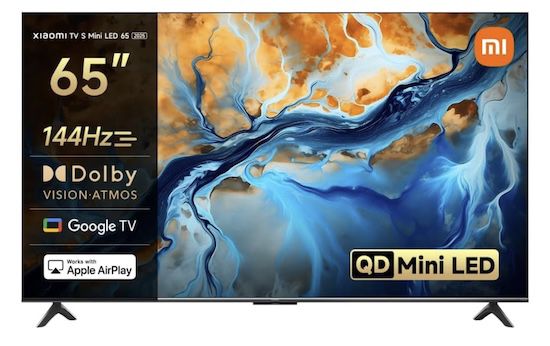 📺 Xiaomi TV S Mini (2025)   65 Zoll UHD Fernseher mit Google TV für 599€ (statt 729€)